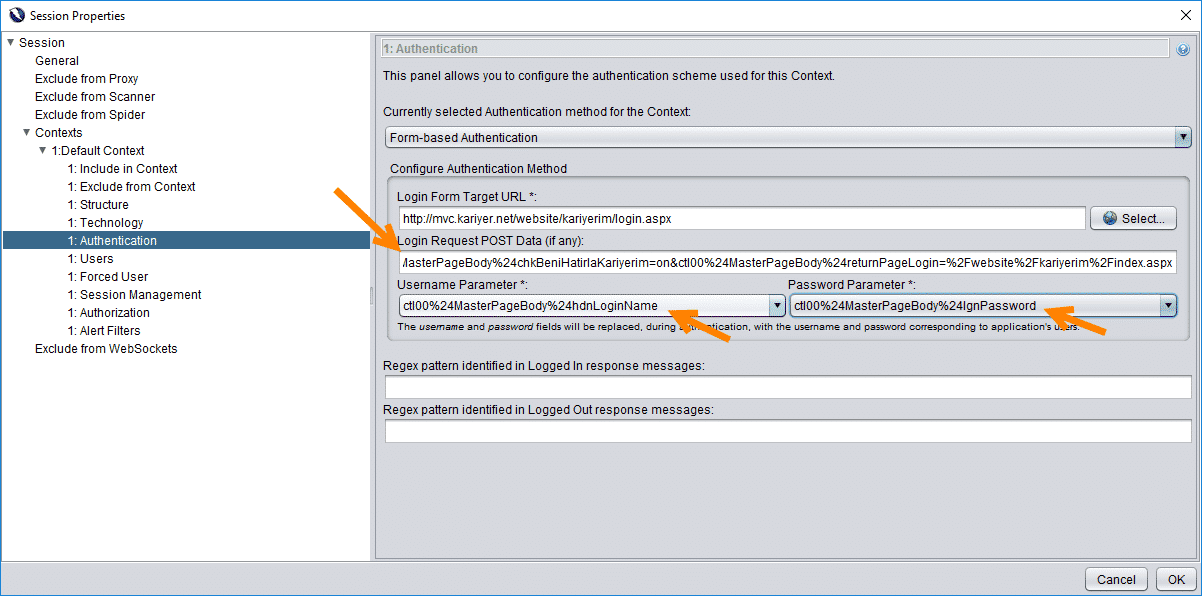 Authentication in ZAP