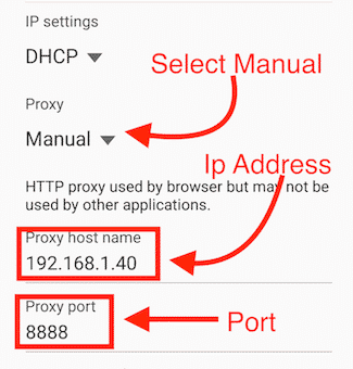 dhcp settings for mobile performance testing