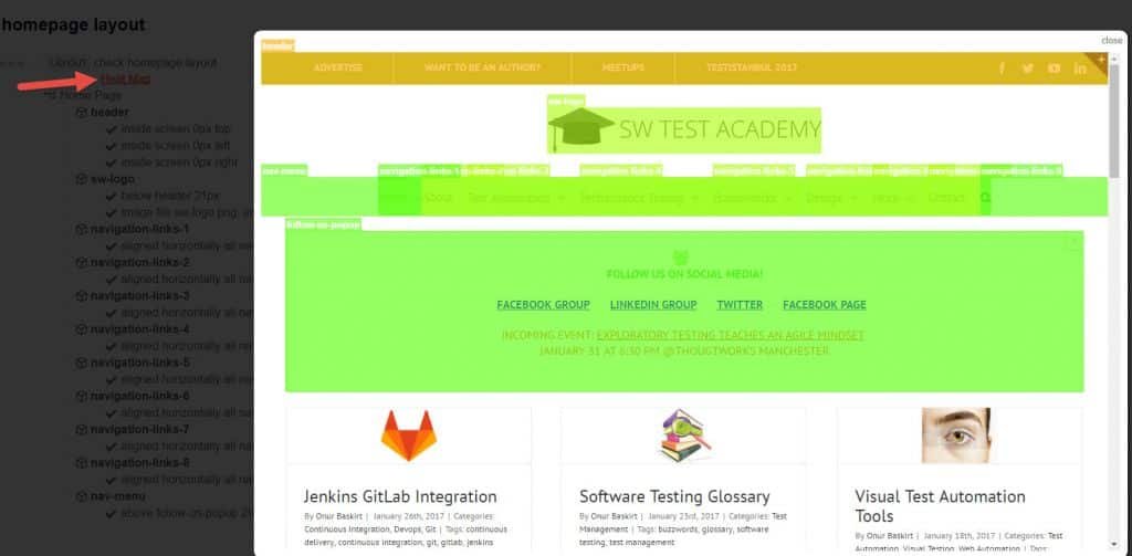 Layout Testing with Galen Framework