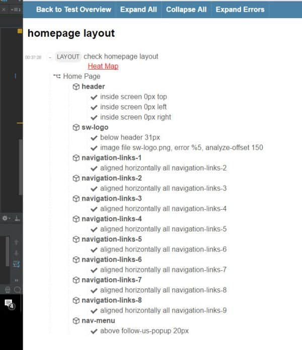 Layout Testing with Galen Framework