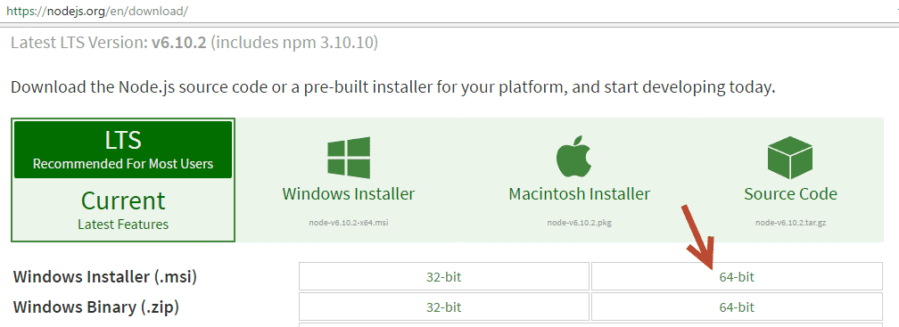 Node.js and NPM Installation on Windows