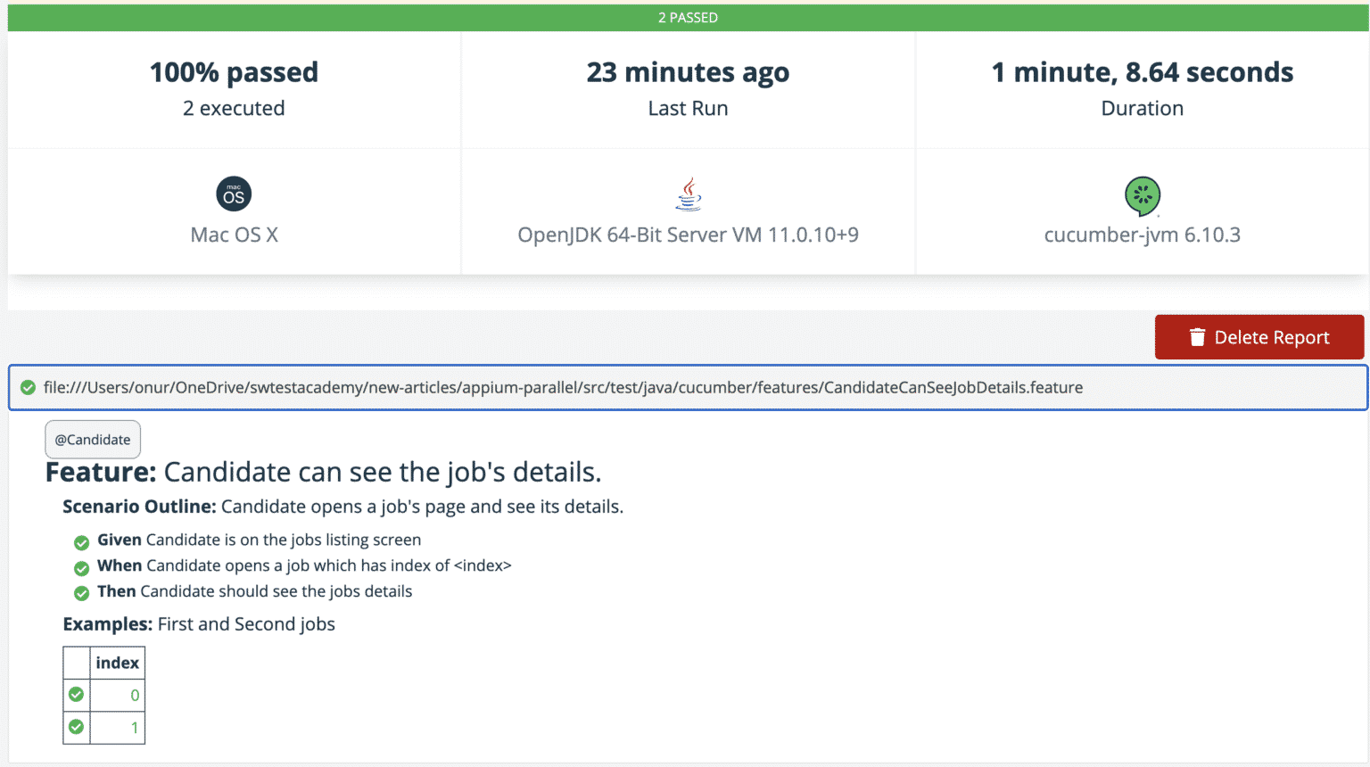 Appium Cucumber Parallel Execution with TestNG