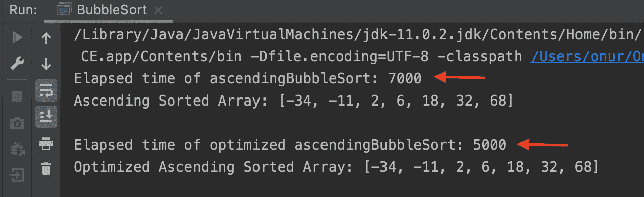 Bubble Sort in Java